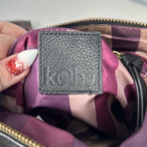 Kooba Crossbody Pebbled Textured Black Leather - Picture 8 of 9